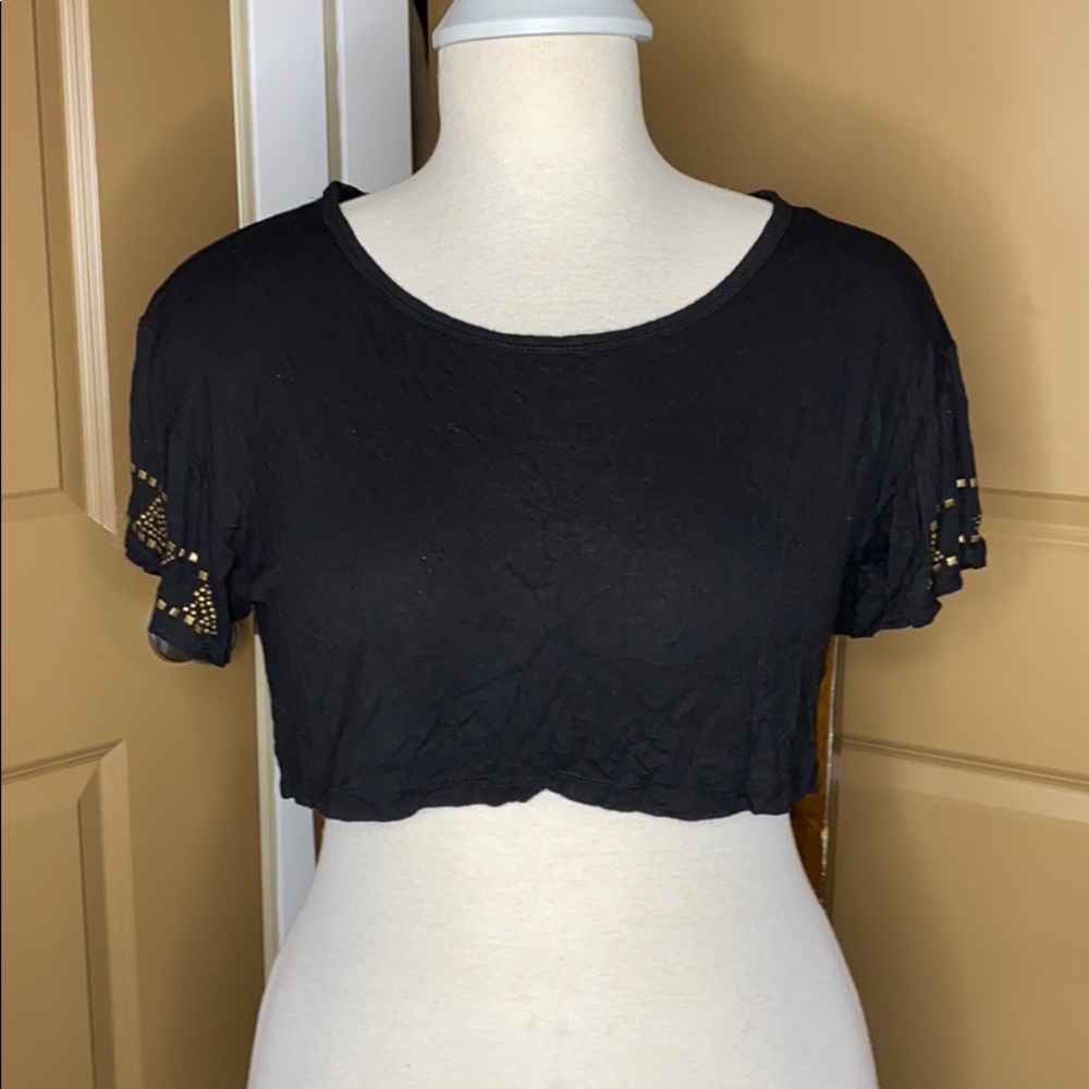 Aztec Patterned Crop Top